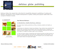 Tablet Screenshot of deliciousglobe.com